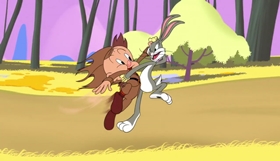 Screenshots from the 2019 Warner Bros. Television cartoon Dynamite Dance