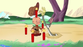 Screenshots from the 2019 Warner Bros. Television cartoon Dynamite Dance