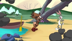 Screenshots from the 2019 Warner Bros. Television cartoon Dynamite Dance