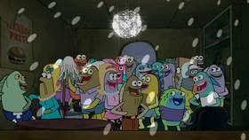 Screenshots from the 2019 United Plankton Pictures cartoon Breakin