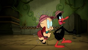 Screenshots from the 2019 Warner Bros. Television cartoon Curse of the Monkeybird