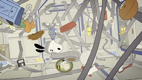 Screenshots from the 2019 DHX Media Ltd. cartoon Mission 4: Welcome to the ISS