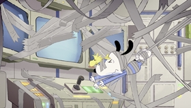 Screenshots from the 2019 DHX Media Ltd. cartoon Mission 4: Welcome to the ISS