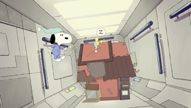 Screenshots from the 2019 DHX Media Ltd. cartoon Mission 6: Space Sleepwalking