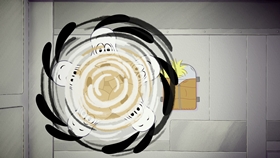 Screenshots from the 2019 DHX Media Ltd. cartoon Mission 6: Space Sleepwalking