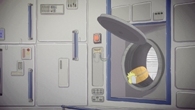 Screenshots from the 2019 DHX Media Ltd. cartoon Mission 6: Space Sleepwalking