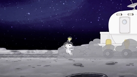 Screenshots from the 2019 DHX Media Ltd. cartoon Mission 9: Searching for Moon Rocks