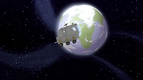 Screenshots from the 2019 DHX Media Ltd. cartoon Mission 9: Searching for Moon Rocks