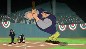 Screenshots from the 2019 Warner Bros. Television cartoon Pitcher Porky