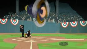 Screenshots from the 2019 Warner Bros. Television cartoon Pitcher Porky