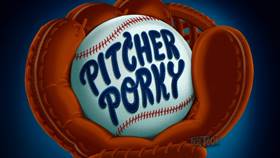 Screenshots from the 2019 Warner Bros. Television cartoon Pitcher Porky