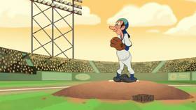 Screenshots from the 2019 Warner Bros. Television cartoon Pitcher Porky