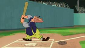 Screenshots from the 2019 Warner Bros. Television cartoon Pitcher Porky