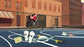 Screenshots from the 2019 Warner Bros. Television cartoon Basket Bugs