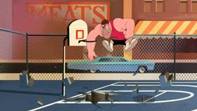 Screenshots from the 2019 Warner Bros. Television cartoon Basket Bugs