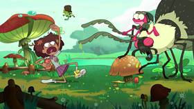 Screenshots from the 2019 Disney Television Animation cartoon No Signal