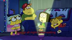 Screenshots from the 2019 Disney Television Animation cartoon Doof sings Deck the Halls