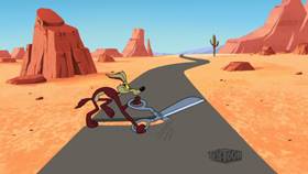 Screenshots from the 2020 Warner Bros. Television cartoon Tunnel Vision