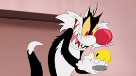 Screenshots from the 2020 Warner Bros. Television cartoon Boo! Appetweet