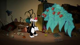 Screenshots from the 2020 Warner Bros. Television cartoon Boo! Appetweet