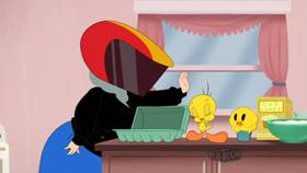 Screenshots from the 2020 Warner Bros. Television cartoon Boo! Appetweet