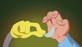 Screenshots from the 2020 Warner Bros. Television cartoon Harm Wrestling