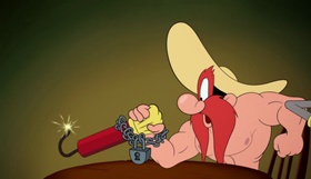 Screenshots from the 2020 Warner Bros. Television cartoon Harm Wrestling