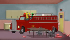 Screenshots from the 2020 Warner Bros. Television cartoon Firehouse Frenzy