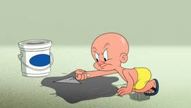 Screenshots from the 2020 Warner Bros. Television cartoon Pool Bunny