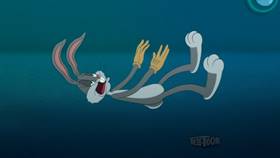 Screenshots from the 2020 Warner Bros. Television cartoon Pool Bunny