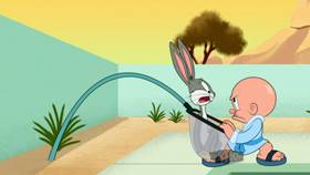 Screenshots from the 2020 Warner Bros. Television cartoon Pool Bunny