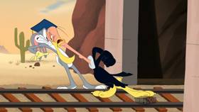 Screenshots from the 2020 Warner Bros. Television cartoon Buzzard School