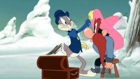 Screenshots from the 2020 Warner Bros. Television cartoon Siberian Sam