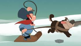 Screenshots from the 2020 Warner Bros. Television cartoon Siberian Sam