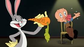 Screenshots from the 2020 Warner Bros. Television cartoon Grilled Rabbit
