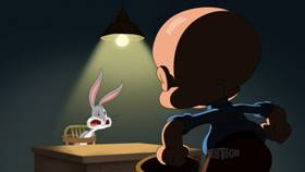 Screenshots from the 2020 Warner Bros. Television cartoon Grilled Rabbit