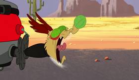 Screenshots from the 2020 Warner Bros. Television cartoon Cactus If You Can