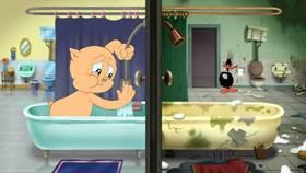 Screenshots from the 2020 Warner Bros. Television cartoon Shower Shuffle
