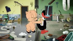 Screenshots from the 2020 Warner Bros. Television cartoon Shower Shuffle