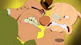 Screenshots from the 2020 Warner Bros. Television cartoon Overdue Duck