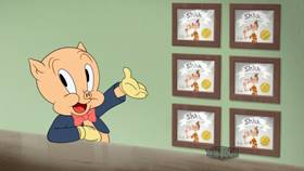 Screenshots from the 2020 Warner Bros. Television cartoon Overdue Duck