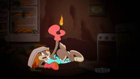 Screenshots from the 2020 Warner Bros. Television cartoon Vincent Van Fudd