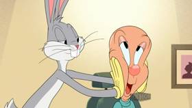 Screenshots from the 2020 Warner Bros. Television cartoon Hare Restoration