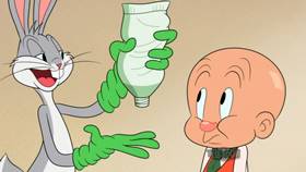 Screenshots from the 2020 Warner Bros. Television cartoon Hare Restoration