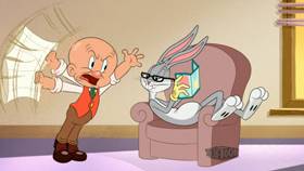Screenshots from the 2020 Warner Bros. Television cartoon Hare Restoration
