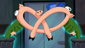 Screenshots from the 2020 Warner Bros. Television cartoon Postalgeist