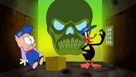 Screenshots from the 2020 Warner Bros. Television cartoon Postalgeist