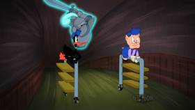 Screenshots from the 2020 Warner Bros. Television cartoon Postalgeist