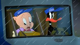 Screenshots from the 2020 Warner Bros. Television cartoon Postalgeist