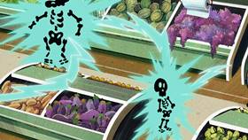 Screenshots from the 2020 Disney Television Animation cartoon Supermarket Scramble